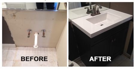 DMR Plumbing in Palatine, Vanity Installation